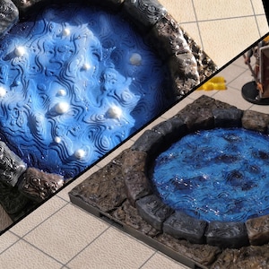 Dungeon - Floor Pool (4x4) - 3D printed - Terrain - Fat Dragon Games 28 mm - Ultimate Dragonlock - Scenery - Terrain