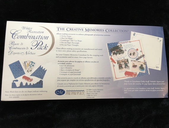 Creative Memories Winter Recreation Combination Pack Stickers//Die-Cuts//More