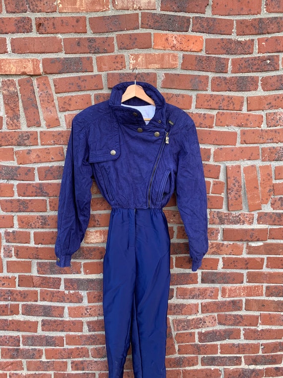 Vintage SKEA ladies suede ski onesie