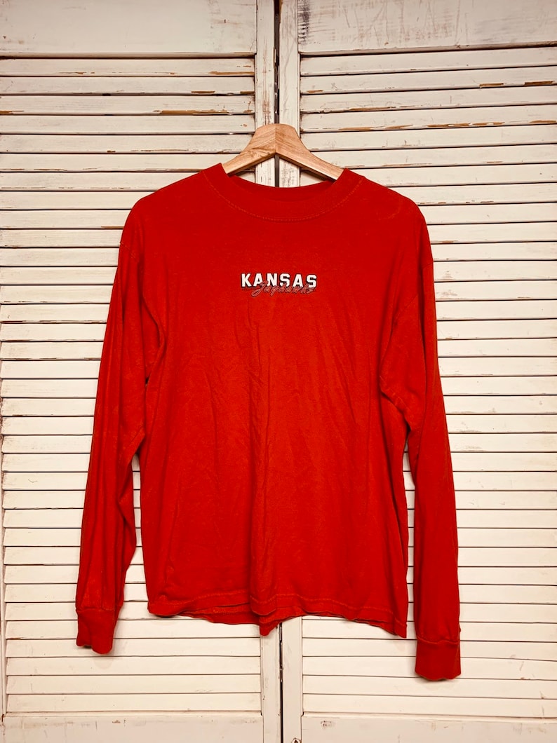 Vintage Kansas Jayhawks longsleeve Shirt (m) Vintage Kansas Jayhawks longsleeve Shirt (m)