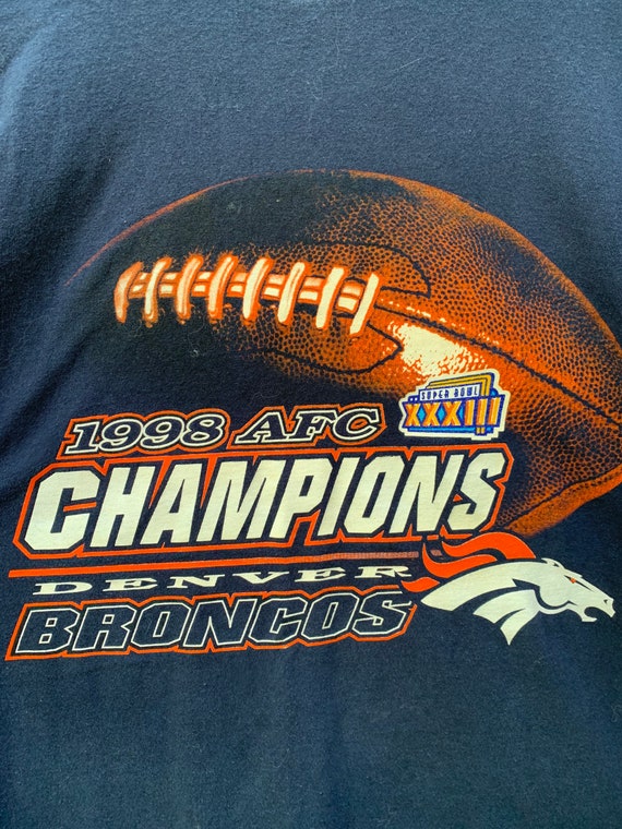 Vintage Denver Broncos Logo Athletic shirt. 1998 … - image 3