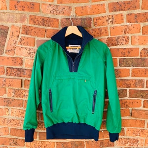 80s AFRC ski and sportswear green jacket