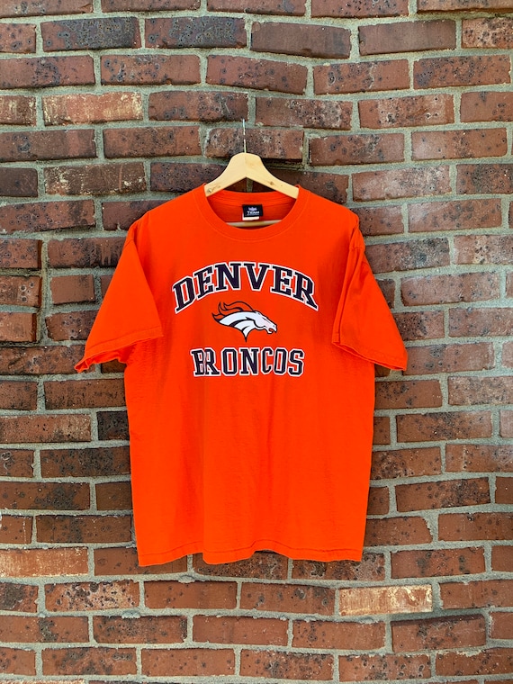 Vintage Denver Broncos orange shirt - image 1