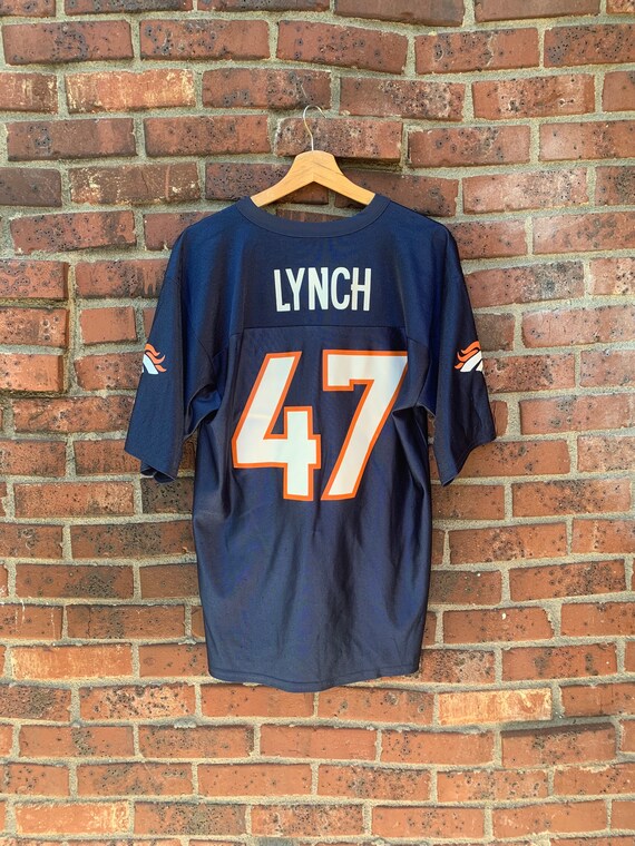 Vintage Denver Broncos John Lynch blue Jersey