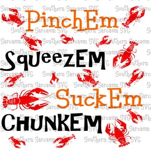 Langusten Sie, Svg, Langusten Kunst Svg, PinchEm Svg, Langusten Aufkleber, Louisiana, Cajun Essen, Cajun Party, Cajun Party Svg, bündeln Sie Svg, Langusten Sie Leben svg