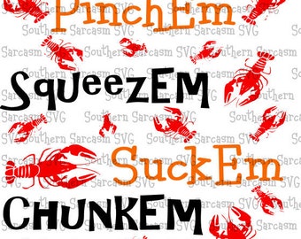 Crawfish svg, Crawfish Art svg, PinchEm svg,Crawfish Sticker, Louisiana, Cajun Food,Cajun Party,Cajun Party svg,bundle svg,crawfish life svg