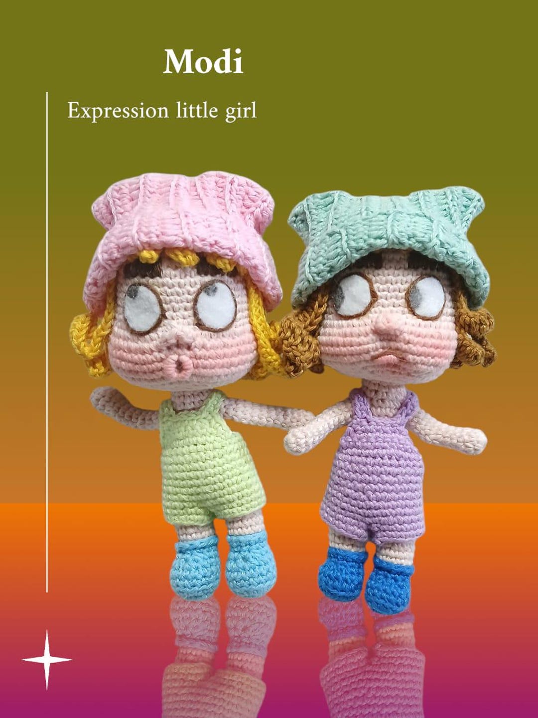 Modisleep Pattern Modi the Expression Little Girl Amigurumi Pattern - Etsy