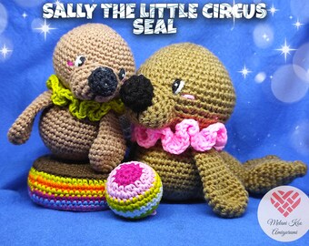 Sally der kleine Zirkus Robbe Amigurumi Muster