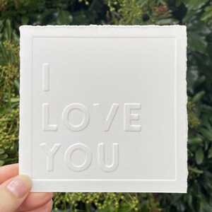Carte Je t’aime en relief | Carte de Saint Valentin