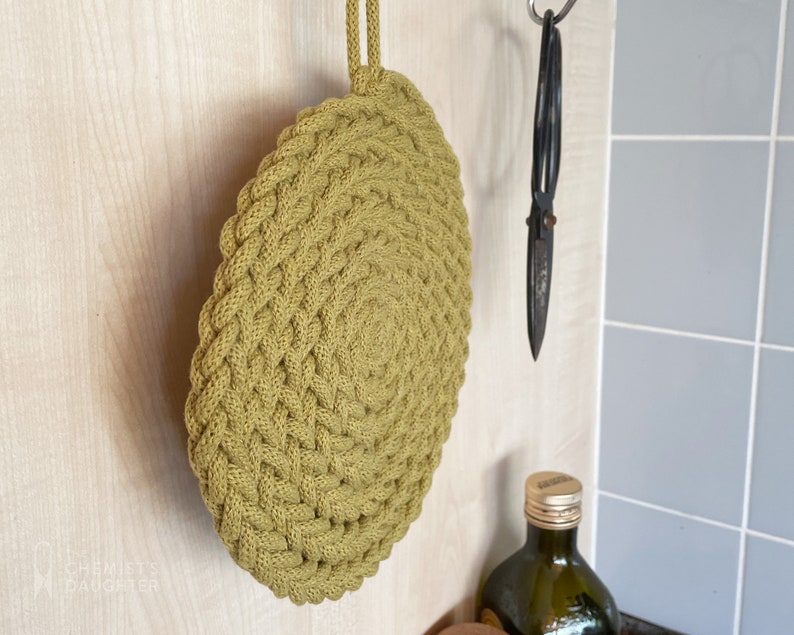 Stone Rope Trivet Recycled cotton trivet Pot stand image 3