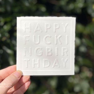 Carte d’anniversaire en relief *explicite* | carte de joyeux anniversaire