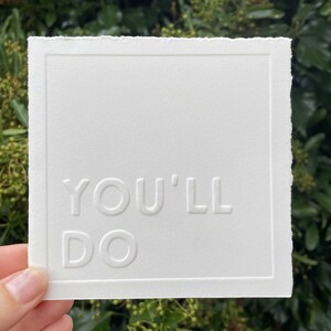 en relief You will do | Carte de Saint-Valentin