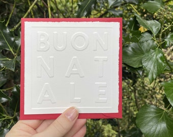 Buon Natale PRINTABLE Christmas Card IN BEIGE, Merry Christmas, Italian ...