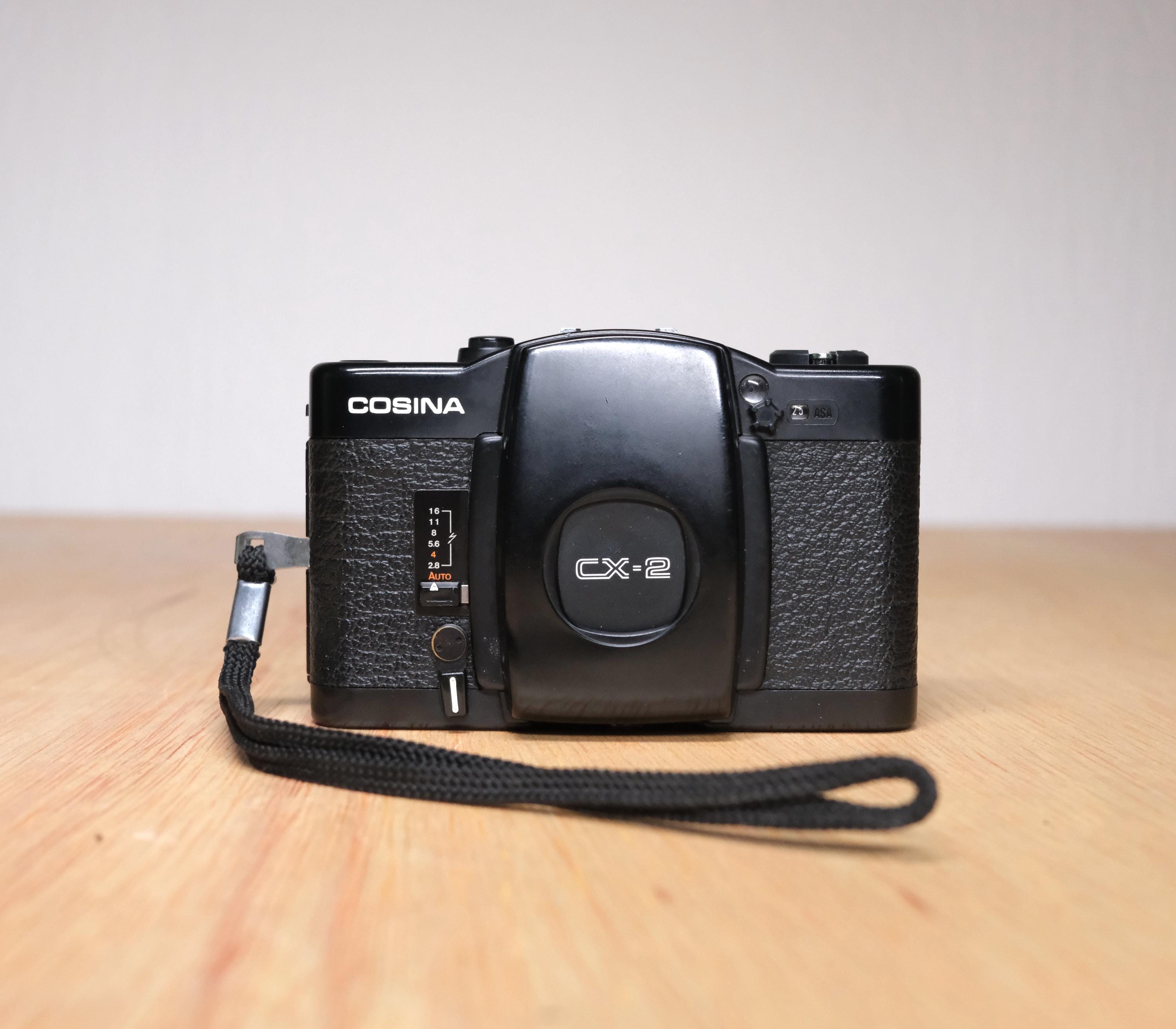 ビンテージ コシナ CX-2 35mm フィルムカメラ（ケース付き） - 動作