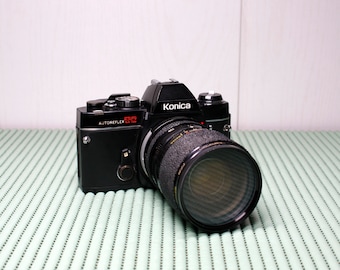 Konica Autoreflex TC mit Tamron 35-80mm Objektiv funktioniert 35mm Kamera
