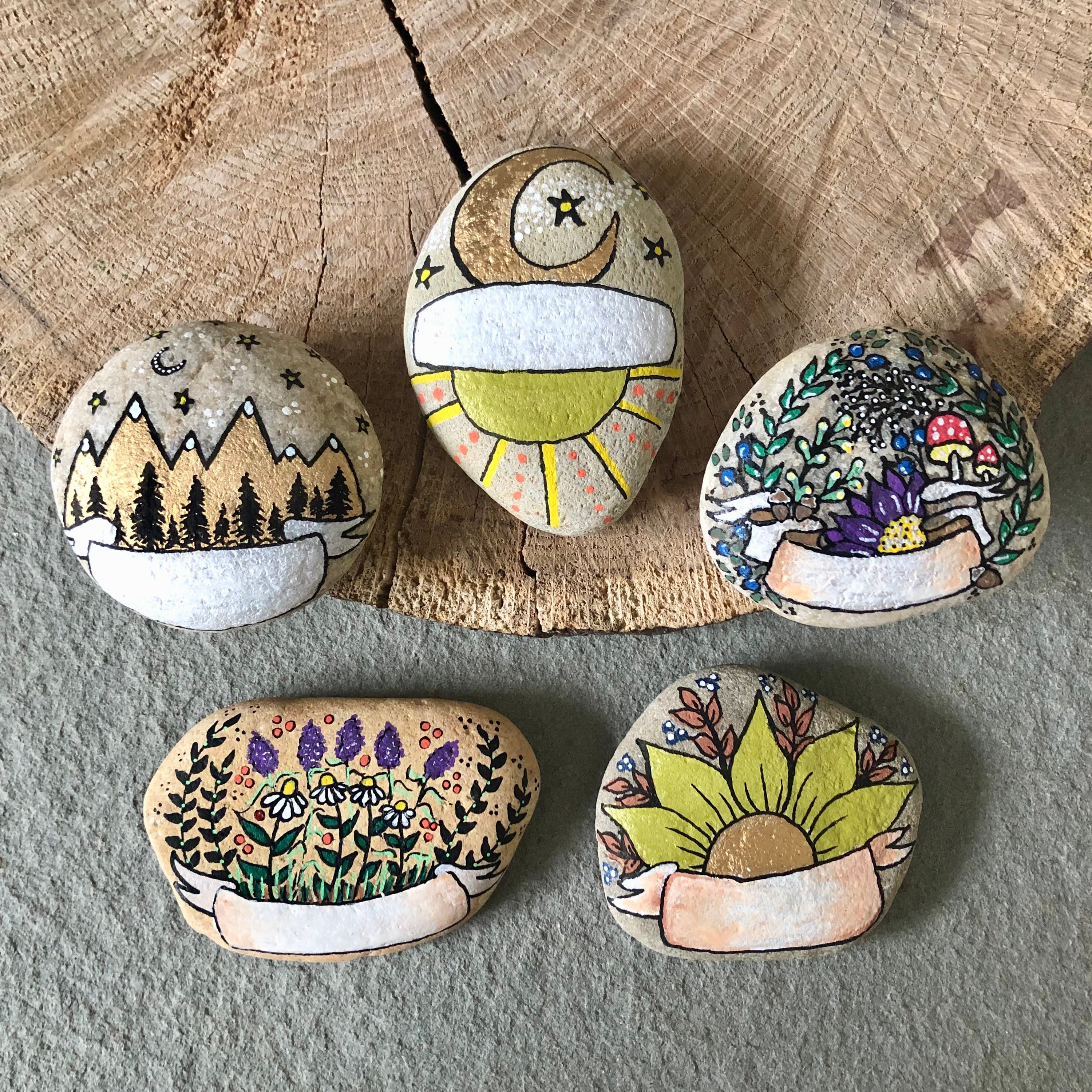 Pretty Paunted Rocks Cool Painted Rocks How To Make Galaxy Painted Rocks