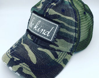 Lucky 13 Cap Trucker Cap Black Sin CAMO MILITARY GREEN
