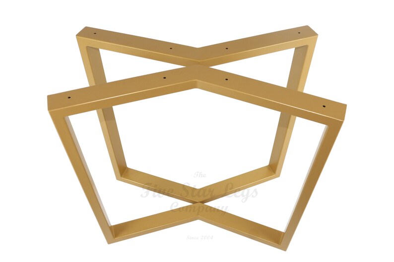 Gold Table Legs Metal Table Legs Set of 2 Dining Table Legs Etsy