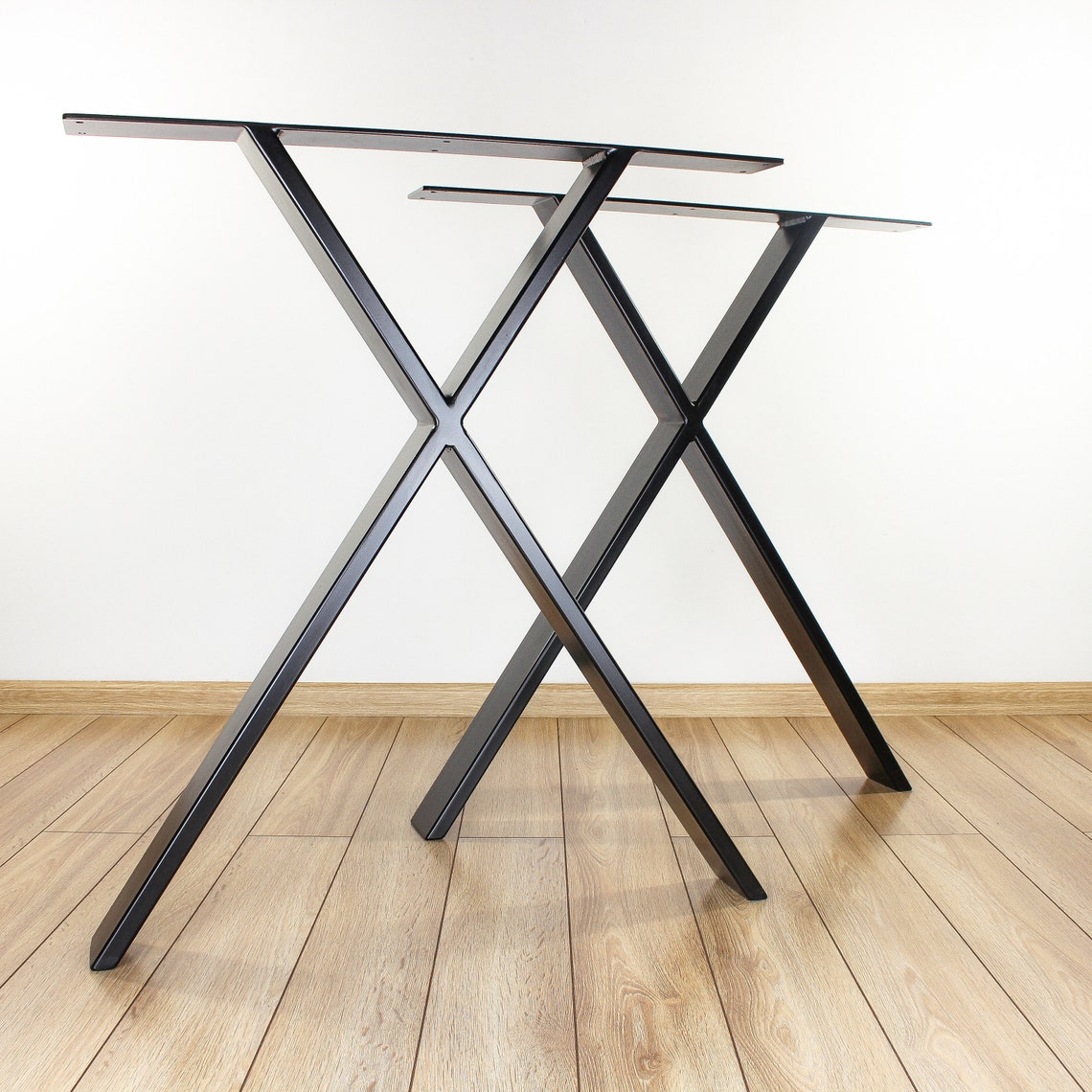 Metal Desk Legs Home Office Desk Legs Set of 2 Steel Desk Etsy