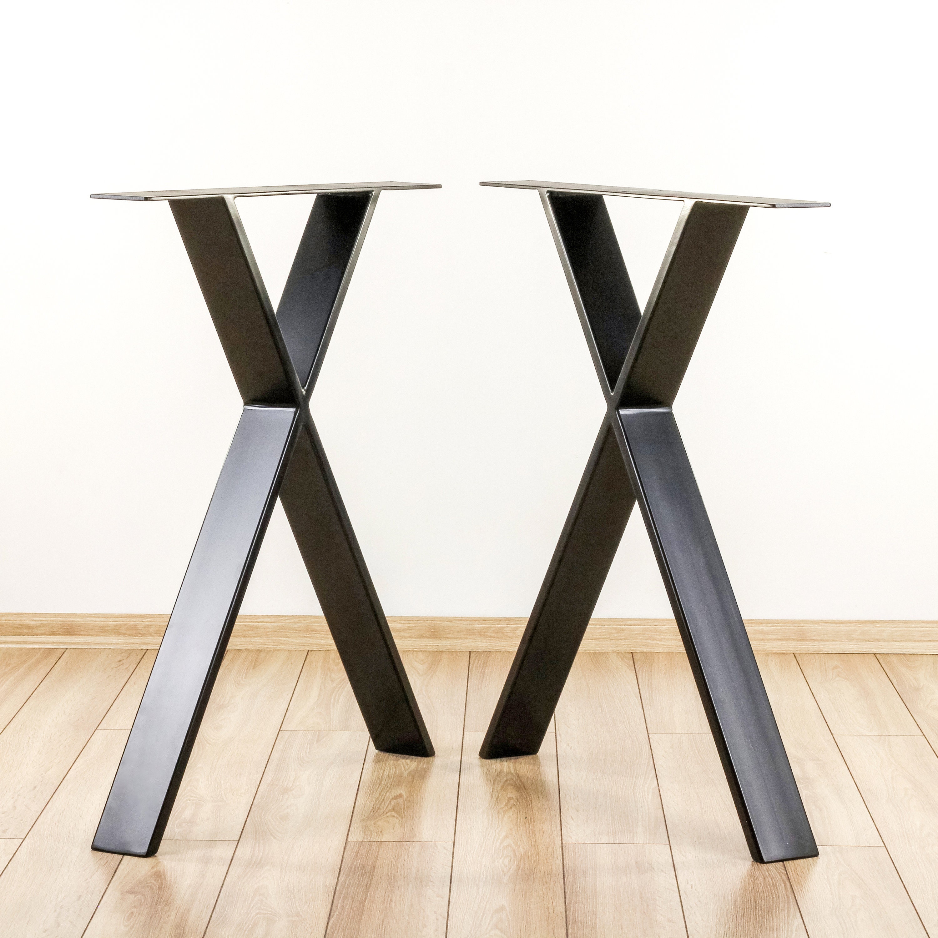 Steel Desk Legs Modern Desk Legs set of 2 Metal Table Etsy