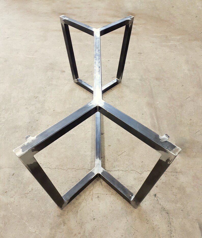 Metal Table Base Glass Table Base Dining Table Base Black Etsy