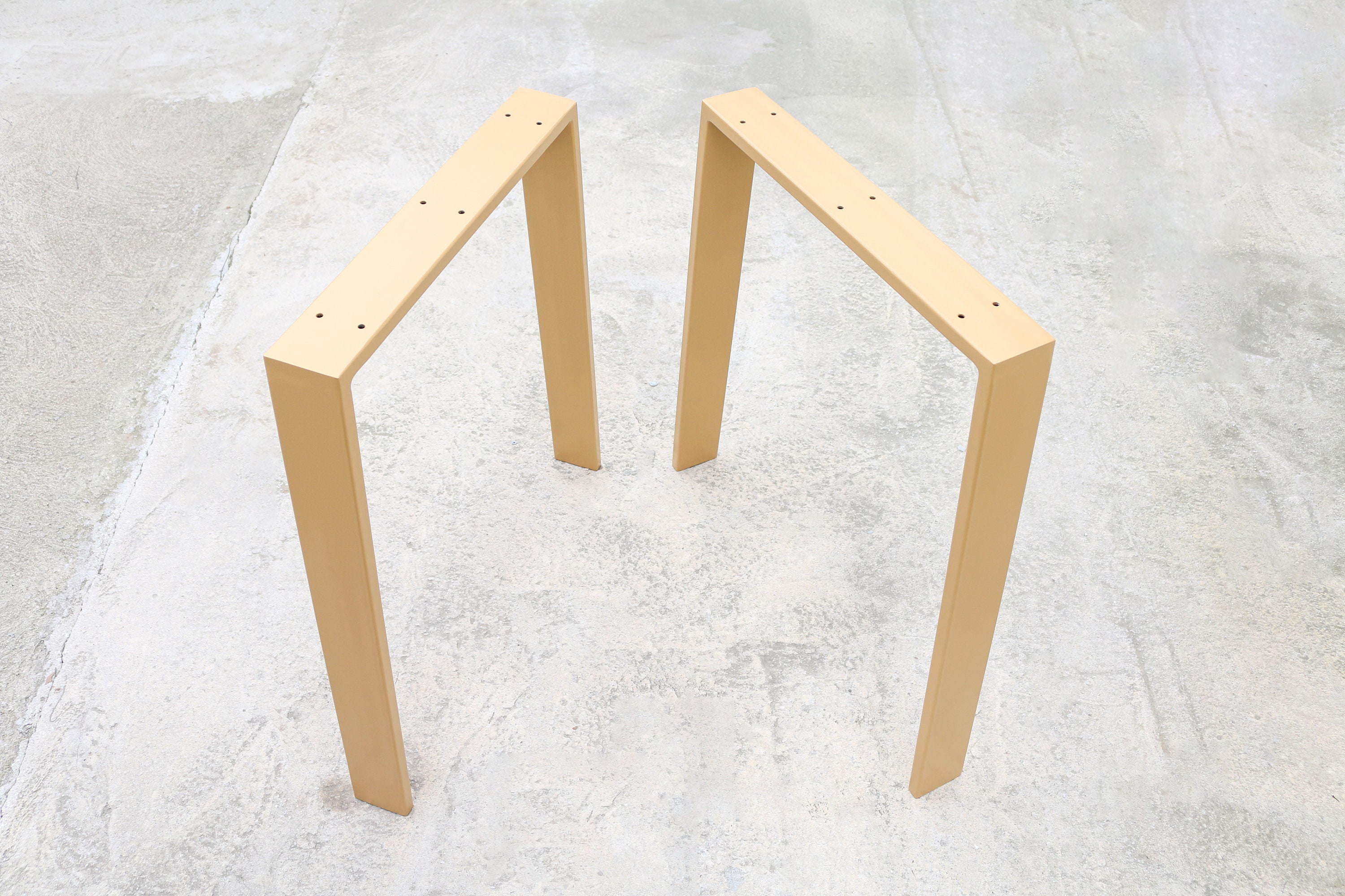 Gold Table Legs Steel Table Legs Set of 2 Kitchen Table Etsy