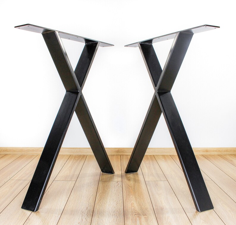 Steel Desk Legs Modern Desk Legs set of 2 Metal Table Etsy