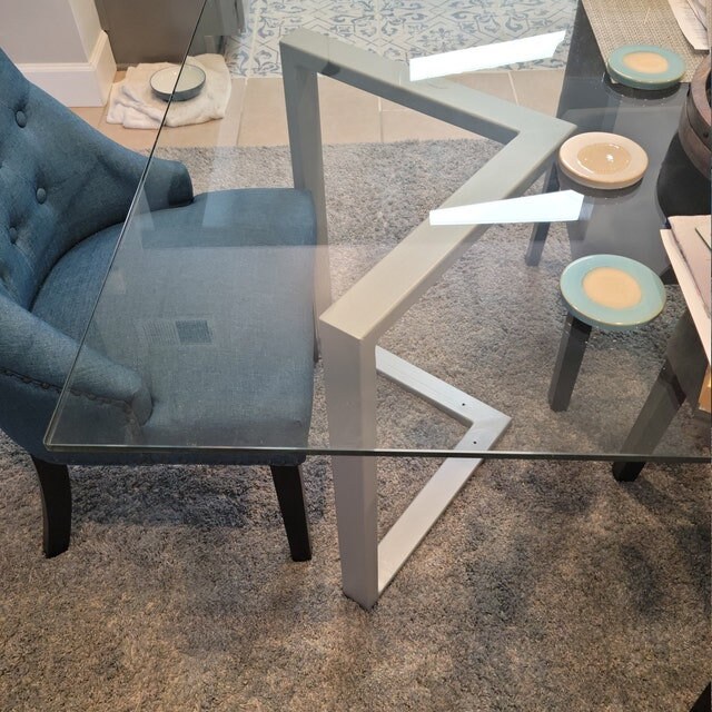 Dining Table Legs Glass Table Legs Kitchen Table Legs Steel Etsy