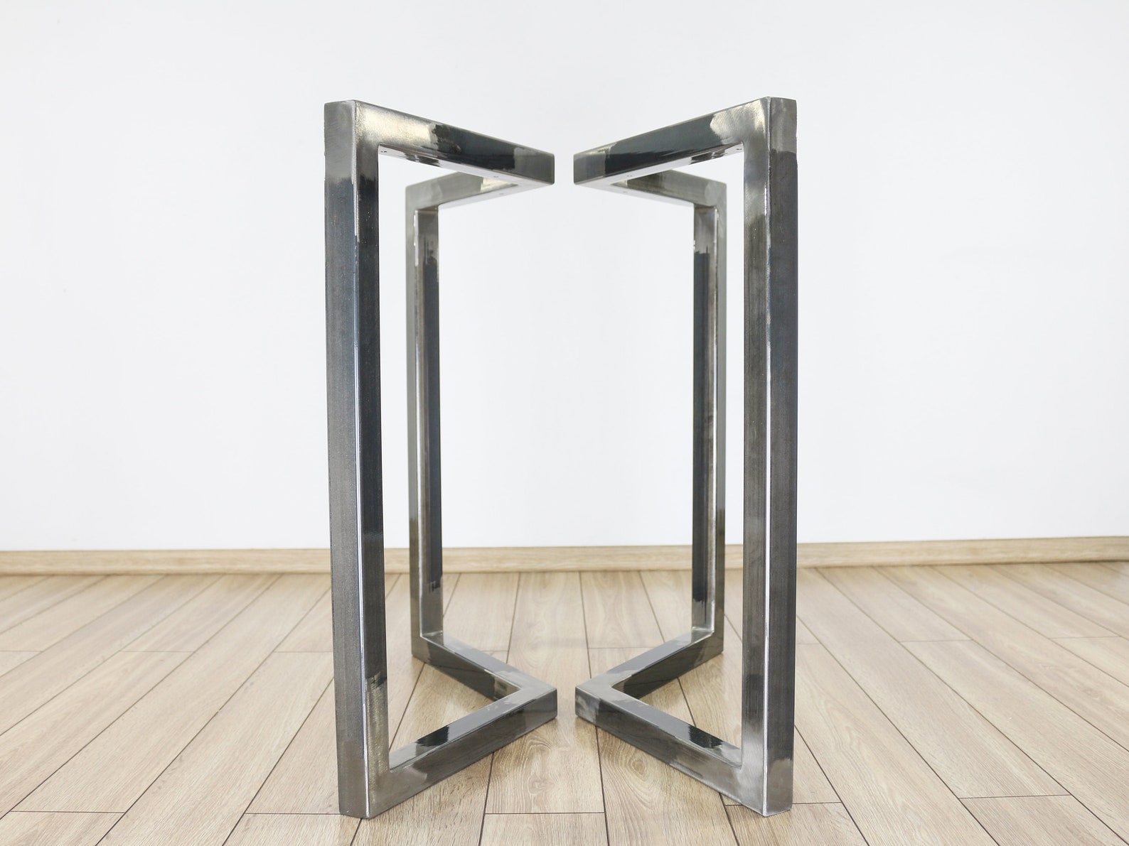 Metal Legs for Live Edge set of 2 Vshaped Metal Table Legs Etsy