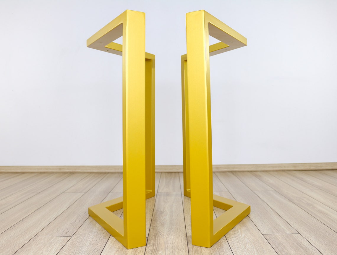 Gold Table Legs Dining Table Legs Steel Table Legs Home Etsy