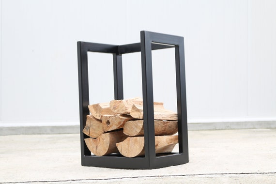 Small Firewood Rack On Legs  Small Custom Steel Firewood Rack