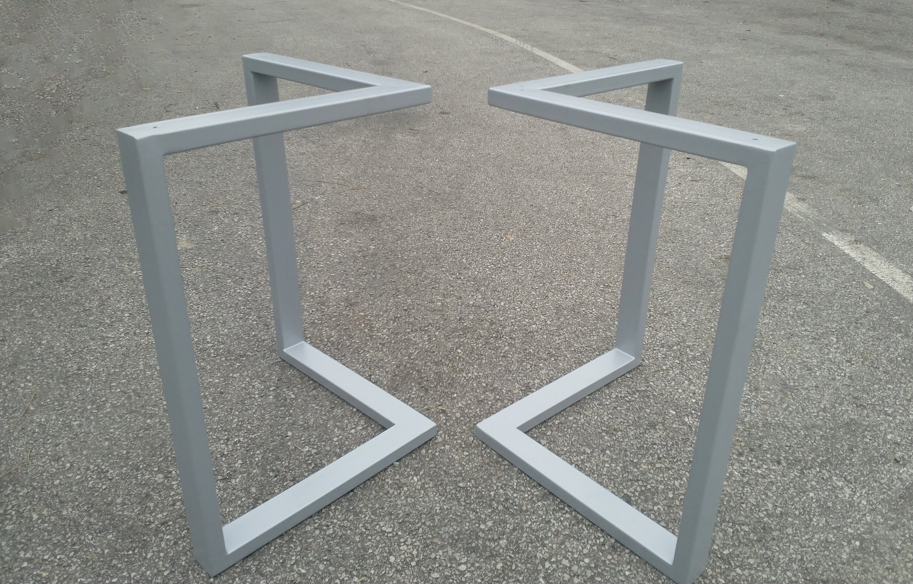 Gold Table Legs Metal Table Legs Set of 2 Industrial Etsy