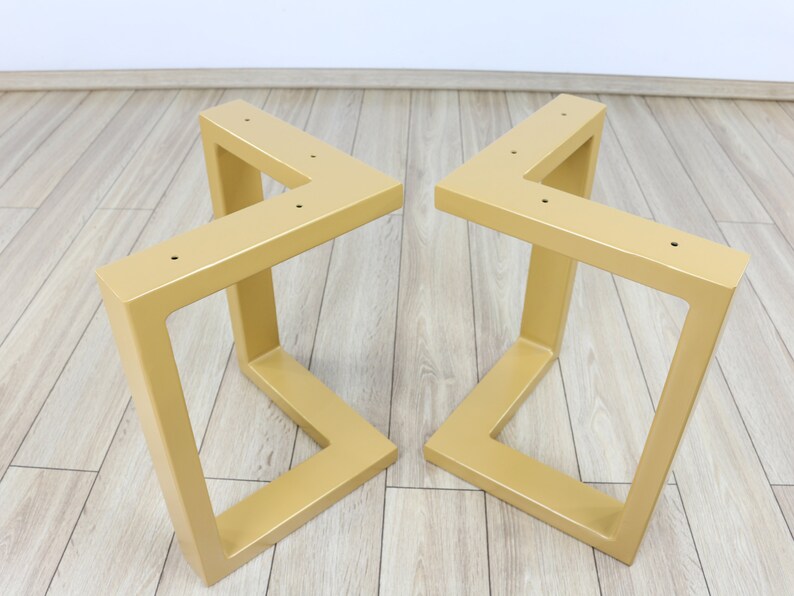 Coffee Table Legs set of 2 Gold Coffee Table Mid Century Etsy
