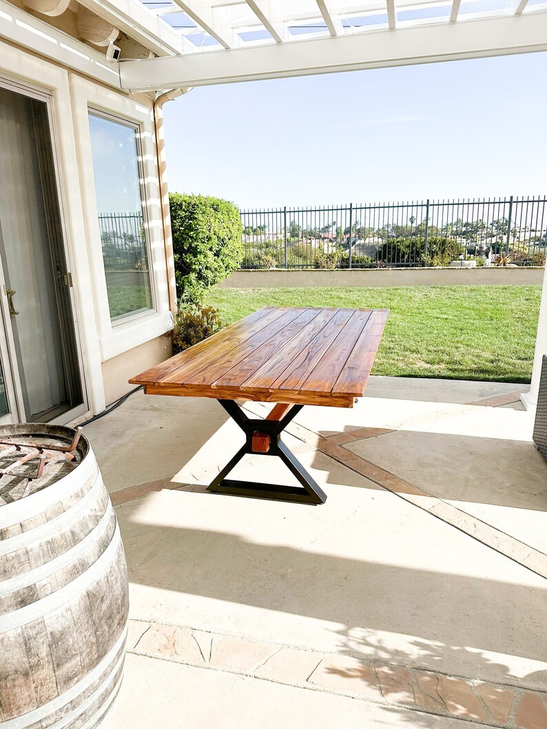 Metal Dining Table Legs Farmhouse Table Legs Xbeam Legs Etsy