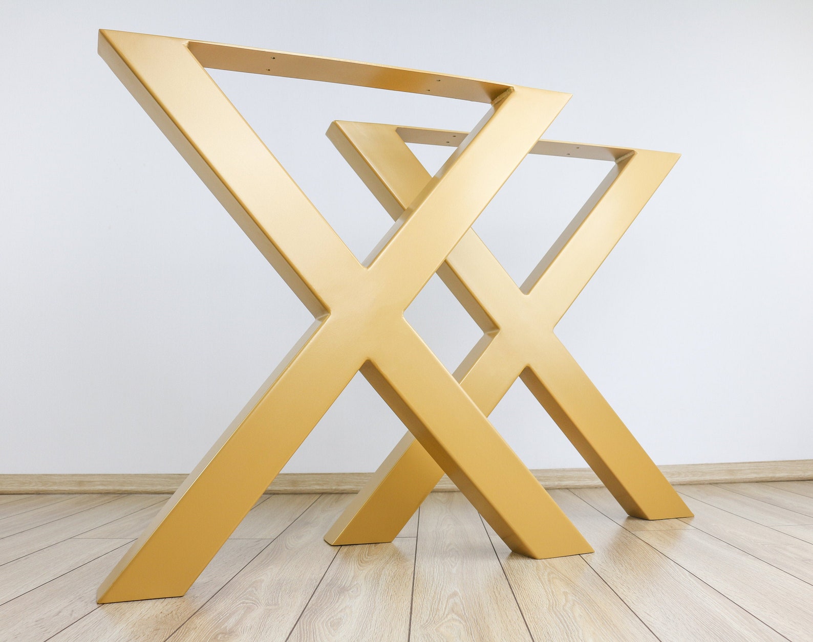 X Metal Table Legs set of 2 Steel Dining Table Legss X Etsy