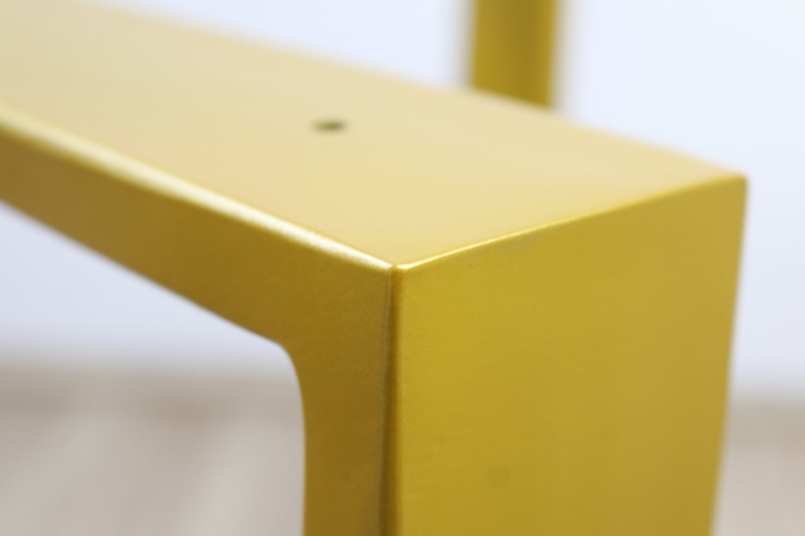 Gold Table Legs Metal Table Legs set of 2 Industrial Etsy