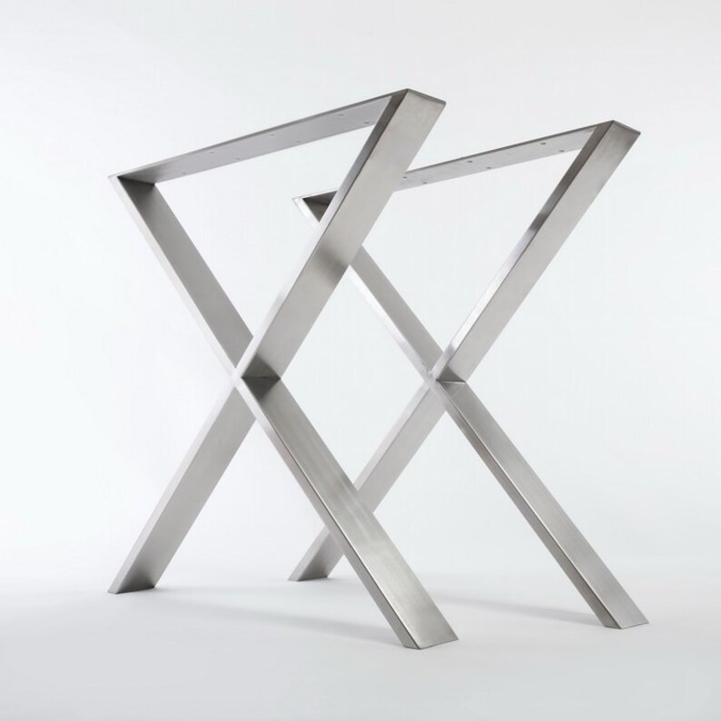raw steel table base