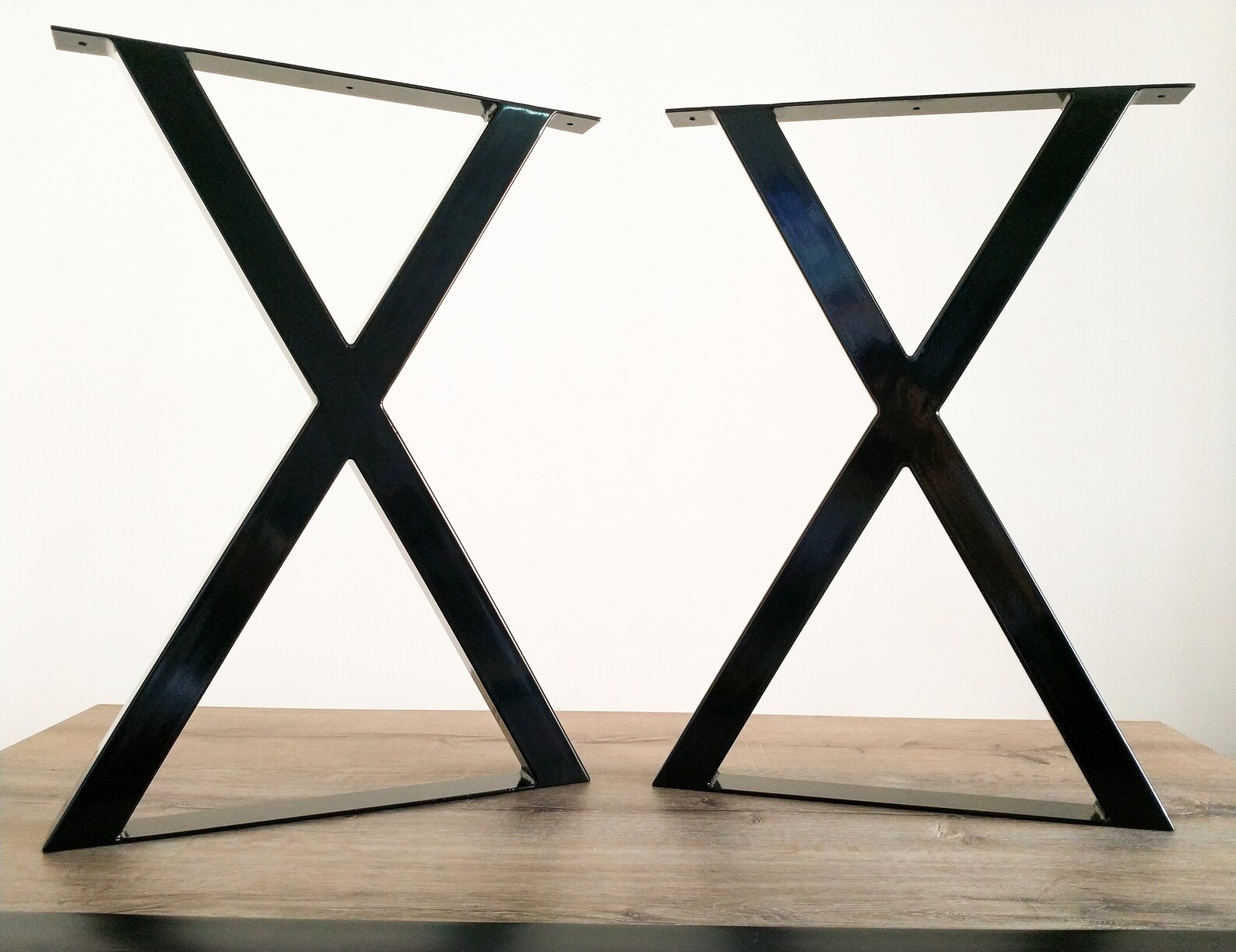 X Shaped Steel Table Legs Modern Metal Table Legs Set of 2 | Etsy
