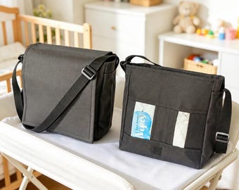 Bolso cambiador impermeable para bebé. Organizador recargable para pañuelos y toallitas. Bolso de fácil acceso con una sola mano.