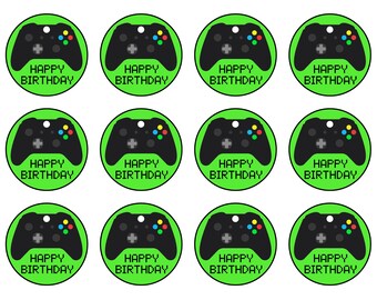 Printable Gaming Cupcake Toppers - Etsy