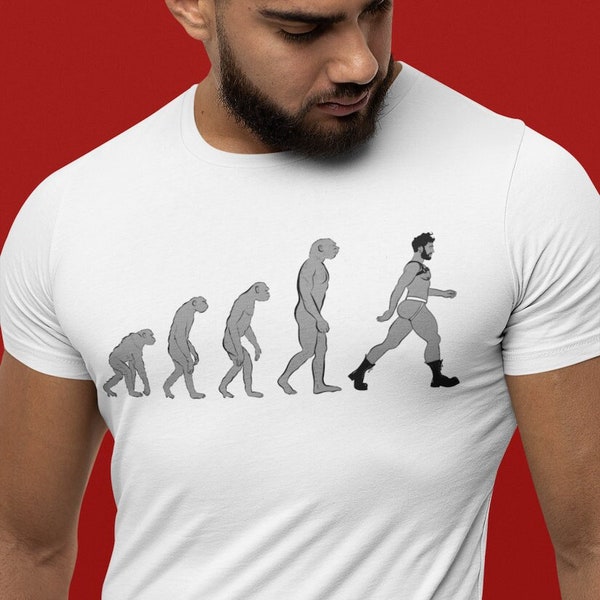 Gayvolution Bio-Baumwolle Gay T-Shirt | Gay-Pride-Shirt | Stolz T-Shirt | Homo Tshirt | Queeres T-Shirt | LGBTQ Kleidung