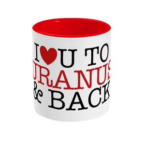 LGBT Geschenk | Gay Geschenk | Queer Geschenke | Queer Kunst | Lustiges Gay Geschenk | Freches Gay Geschenk | Uranus zweifarbige Gay Tasse