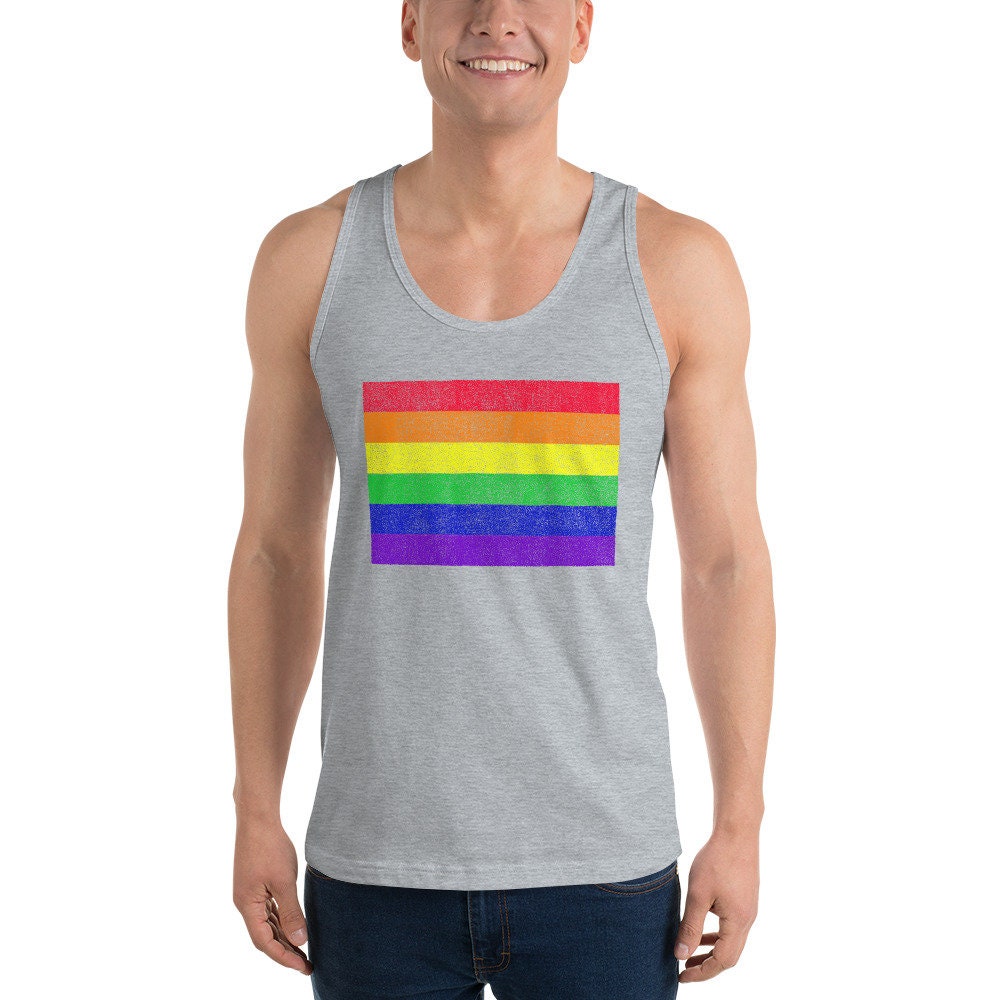 Gay Pride Flag Men's Classic tank top | Etsy
