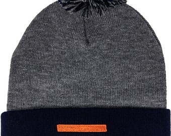 Chicago Flag Bears Fan Pom Pom Knit Cap