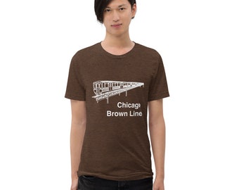 Chicago "El" Train Brown Line Men's Short sleeve t-shirt