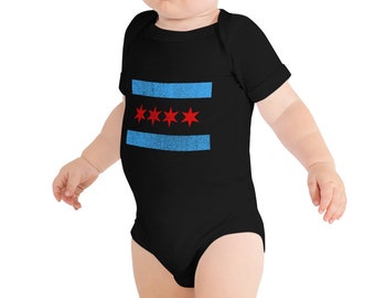 Chicago Flag Baby one Piece