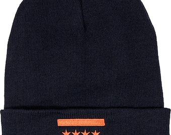 Chicago Flag Bears Fan Navy Knit Beanie