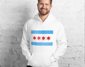 Chicago Flag White Hoodie