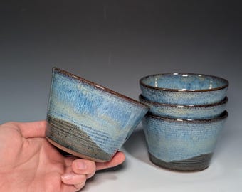 Handmade Ceramic Snack Bowl – Stackable Pottery Bowls