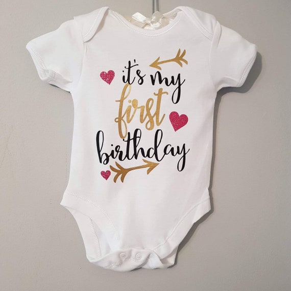 first birthday vest girl